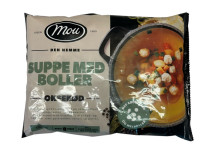 Oksekødsuppe med kød- og Melboller